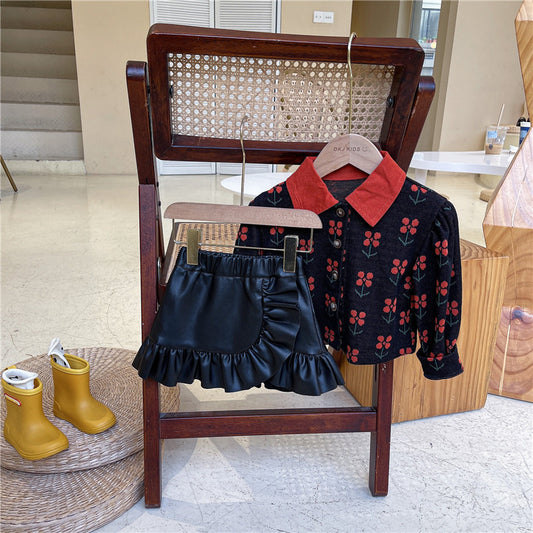 Autumn Children's Autumn Short Skirts Buttocks Autumn And Winter Skirts