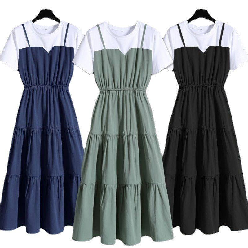 Stitching Two Fake Korean Skirts